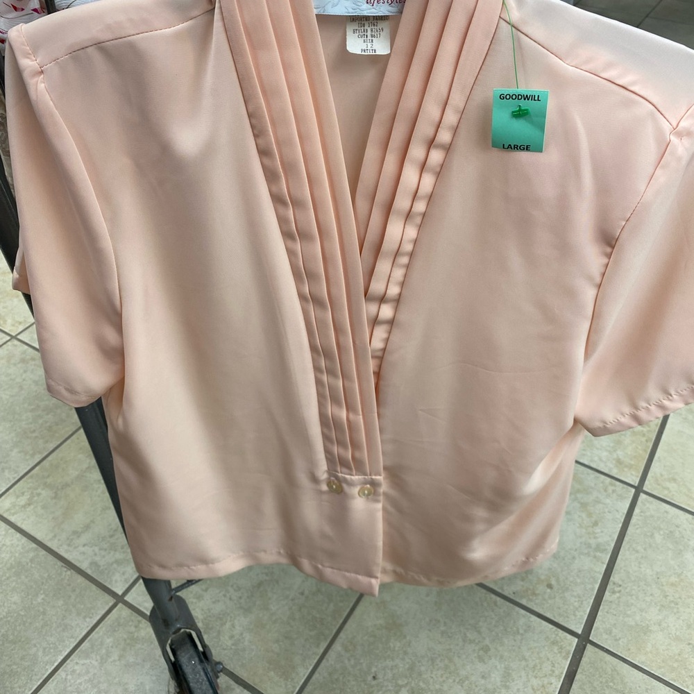 Elegant Peach Blouse